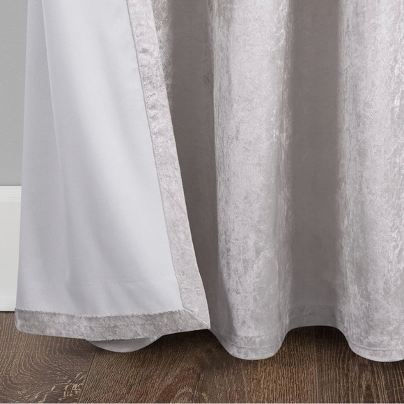 Always4u Soft Crushed Velvet Curtains Grommet Luxury Drapes - Picture 5 of 10